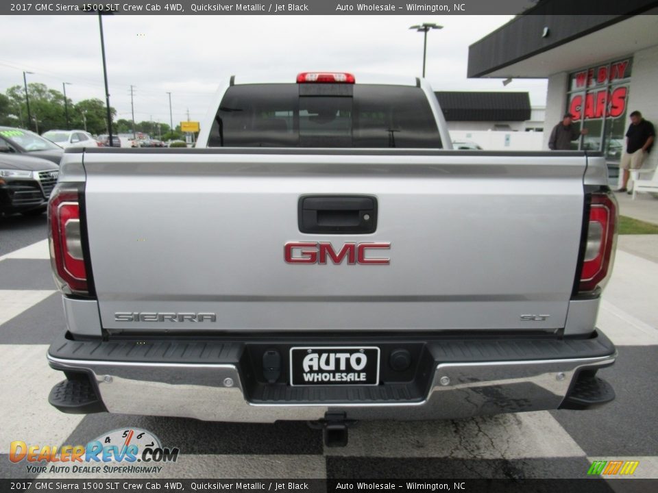 2017 GMC Sierra 1500 SLT Crew Cab 4WD Quicksilver Metallic / Jet Black Photo #4