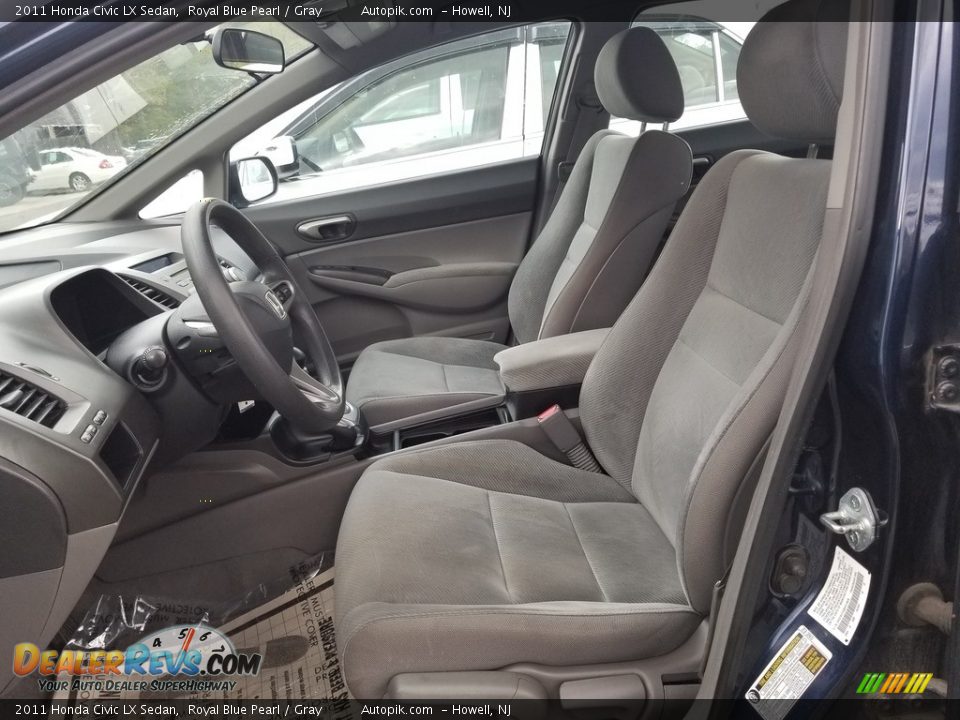 2011 Honda Civic LX Sedan Royal Blue Pearl / Gray Photo #14