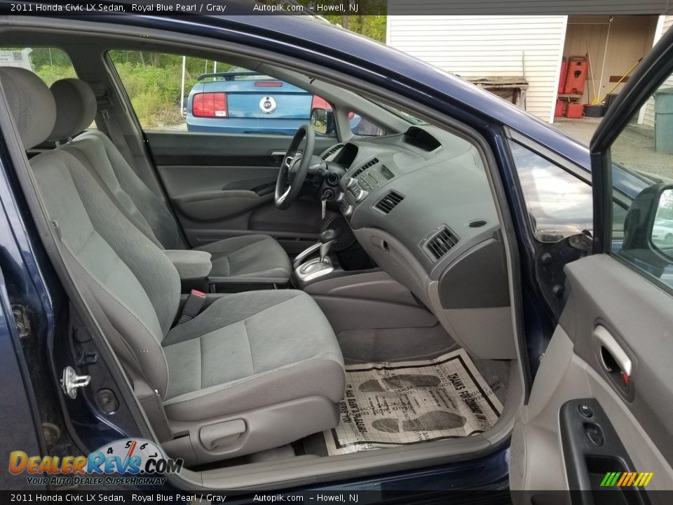 2011 Honda Civic LX Sedan Royal Blue Pearl / Gray Photo #15