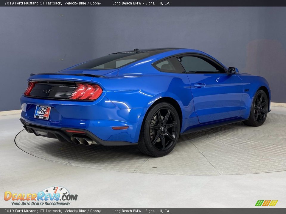 2019 Ford Mustang GT Fastback Velocity Blue / Ebony Photo #5