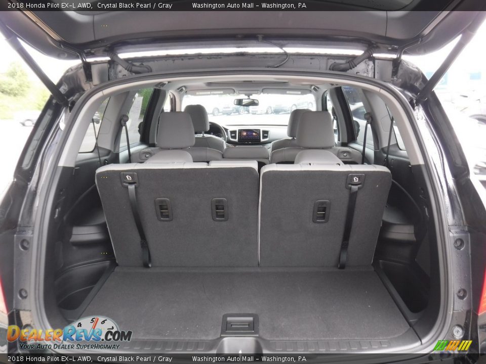 2018 Honda Pilot EX-L AWD Crystal Black Pearl / Gray Photo #30