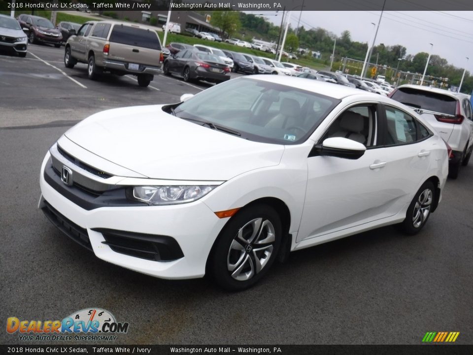 2018 Honda Civic LX Sedan Taffeta White / Ivory Photo #5