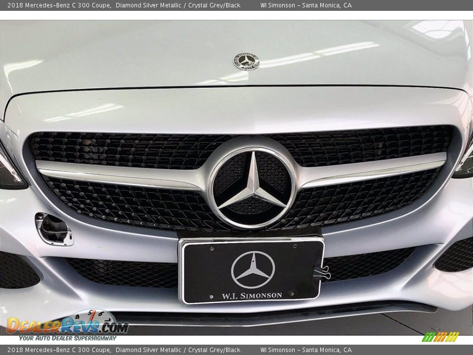 2018 Mercedes-Benz C 300 Coupe Diamond Silver Metallic / Crystal Grey/Black Photo #30