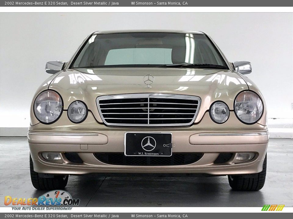 2002 Mercedes-Benz E 320 Sedan Desert Silver Metallic / Java Photo #2