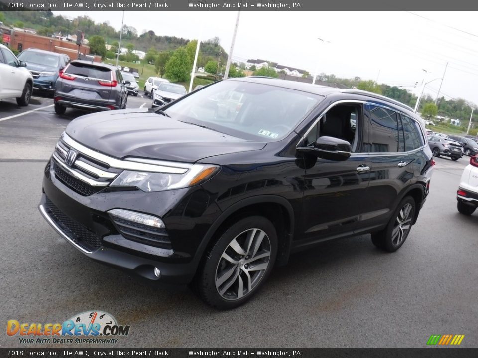 2018 Honda Pilot Elite AWD Crystal Black Pearl / Black Photo #6