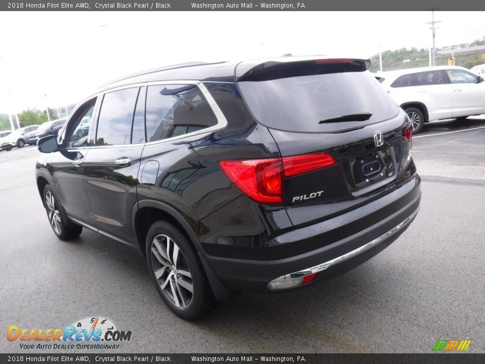 2018 Honda Pilot Elite AWD Crystal Black Pearl / Black Photo #8