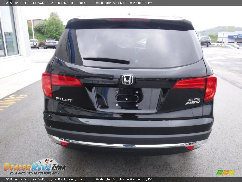 2018 Honda Pilot Elite AWD Crystal Black Pearl / Black Photo #9