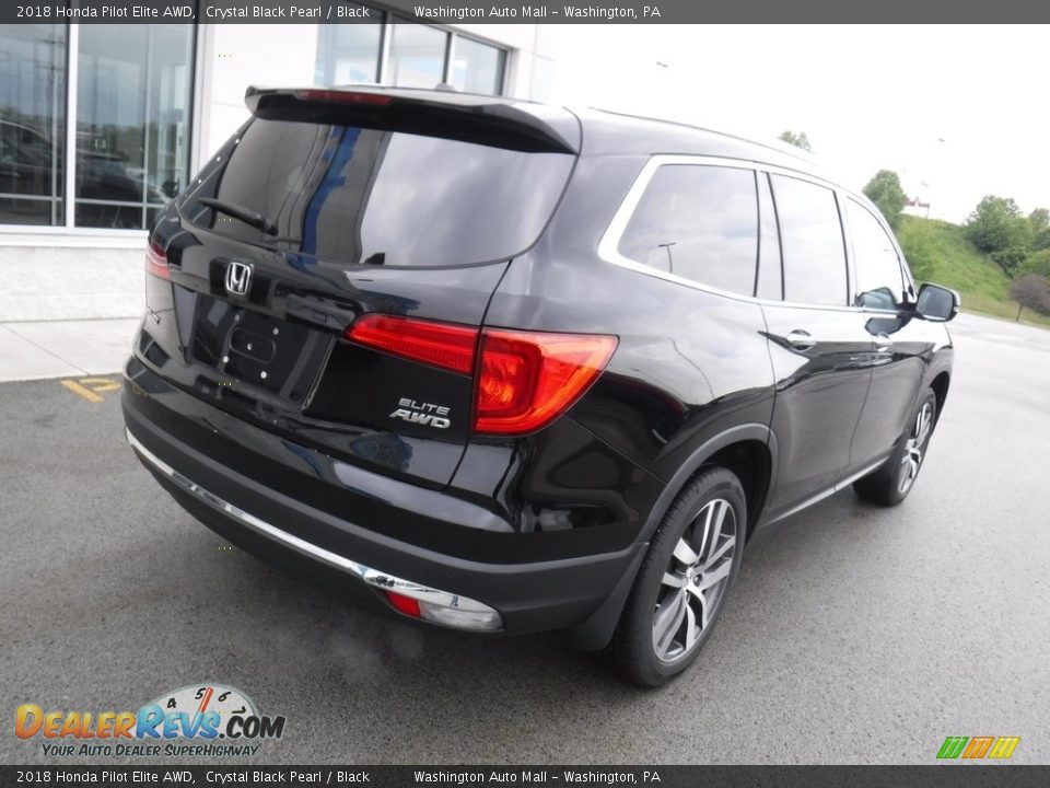 2018 Honda Pilot Elite AWD Crystal Black Pearl / Black Photo #10