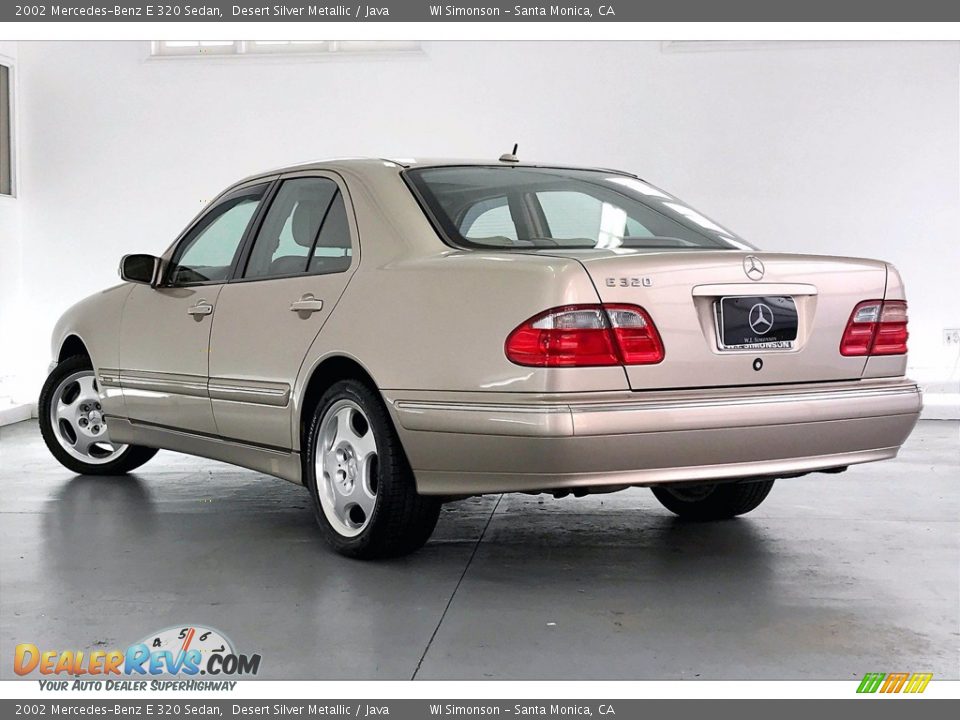 2002 Mercedes-Benz E 320 Sedan Desert Silver Metallic / Java Photo #10