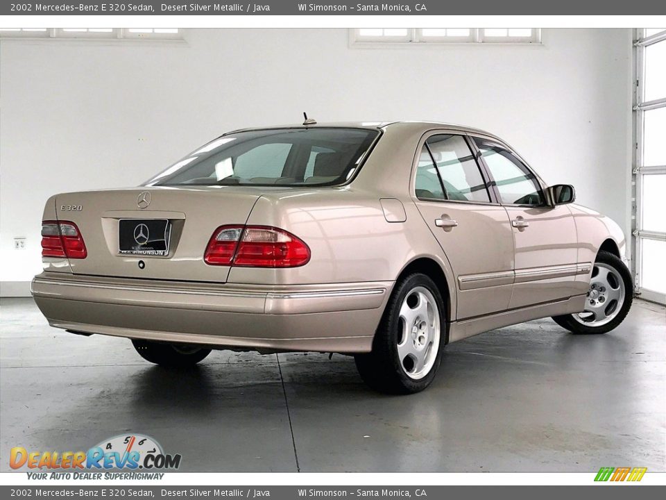 2002 Mercedes-Benz E 320 Sedan Desert Silver Metallic / Java Photo #13