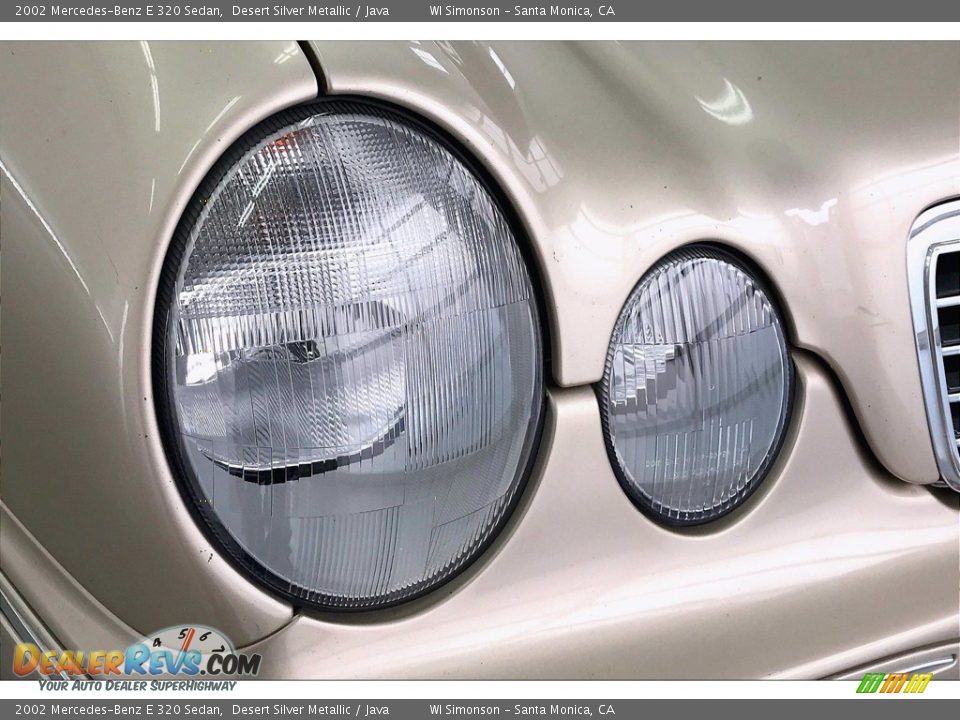 2002 Mercedes-Benz E 320 Sedan Desert Silver Metallic / Java Photo #27