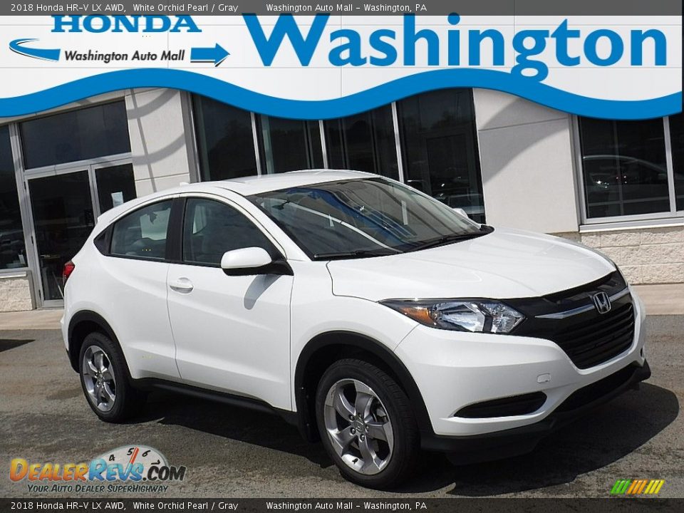 2018 Honda HR-V LX AWD White Orchid Pearl / Gray Photo #1
