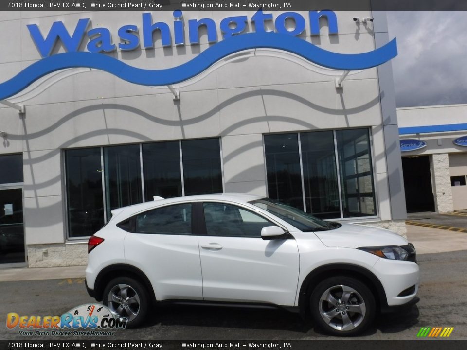 2018 Honda HR-V LX AWD White Orchid Pearl / Gray Photo #2