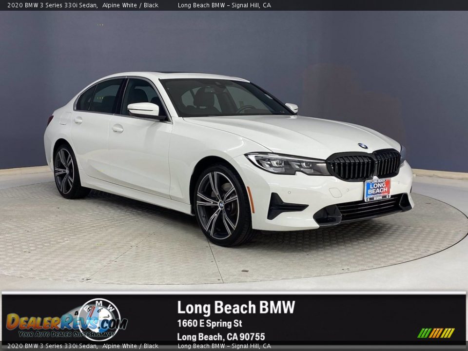 2020 BMW 3 Series 330i Sedan Alpine White / Black Photo #1