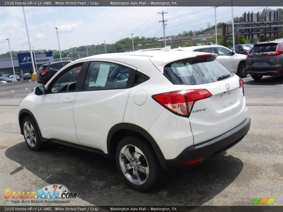 2018 Honda HR-V LX AWD White Orchid Pearl / Gray Photo #7