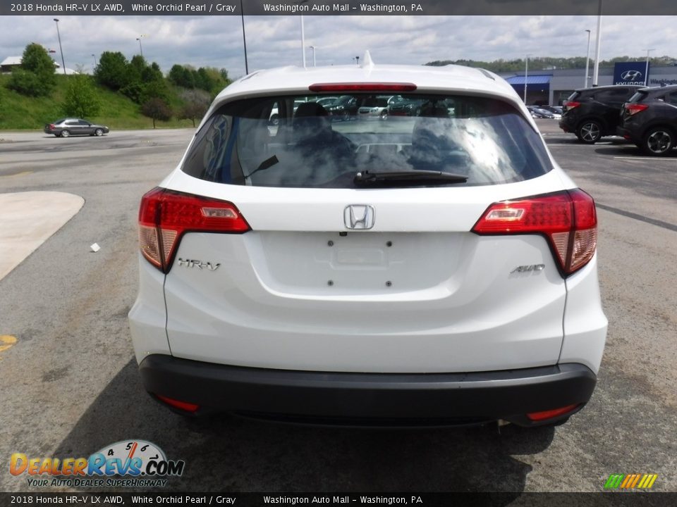 2018 Honda HR-V LX AWD White Orchid Pearl / Gray Photo #8