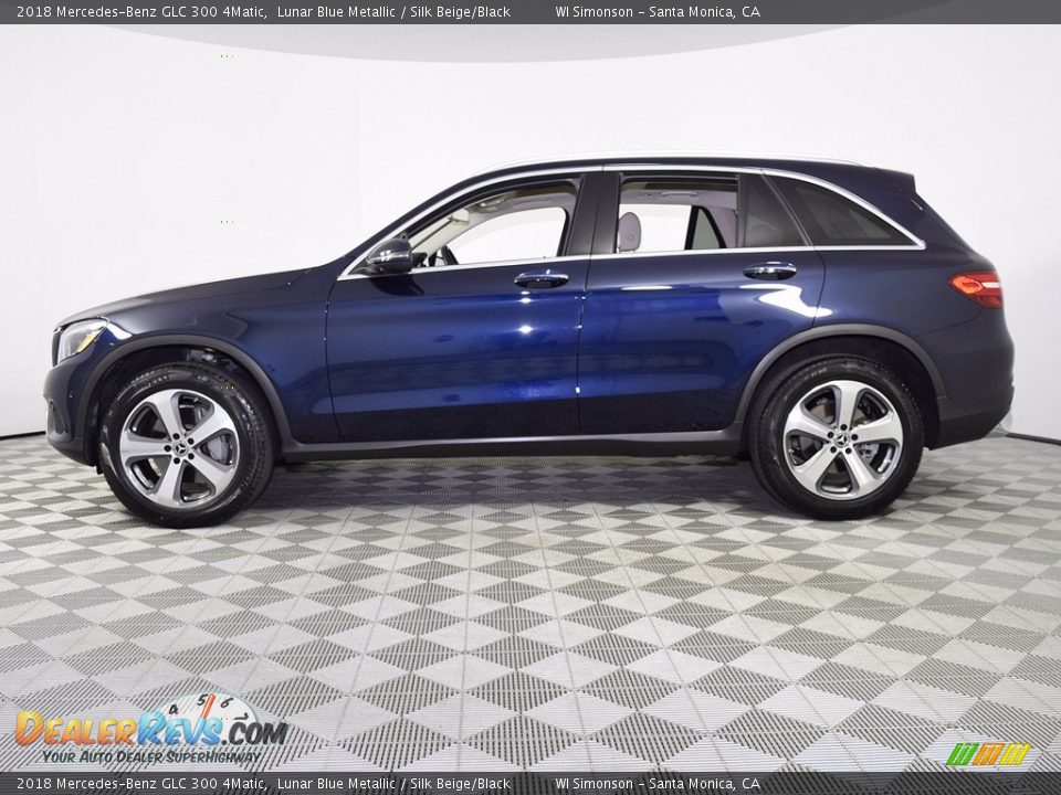 2018 Mercedes-Benz GLC 300 4Matic Lunar Blue Metallic / Silk Beige/Black Photo #5