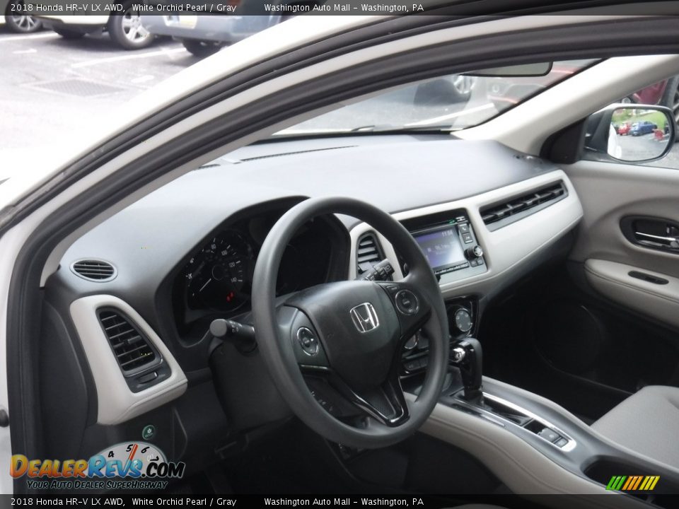 2018 Honda HR-V LX AWD White Orchid Pearl / Gray Photo #12