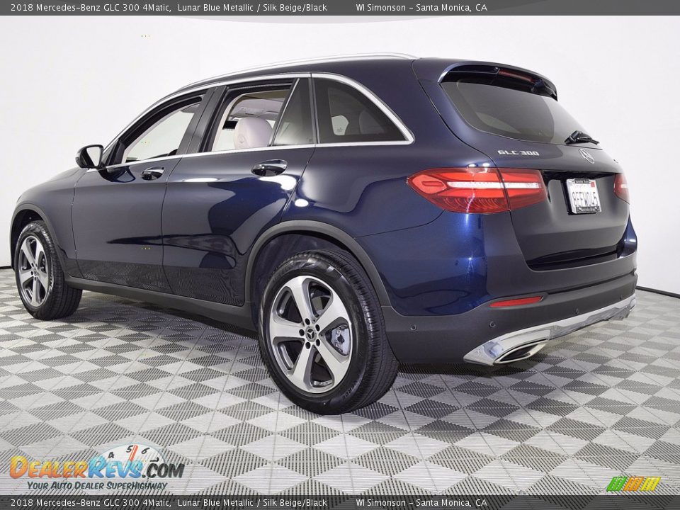 2018 Mercedes-Benz GLC 300 4Matic Lunar Blue Metallic / Silk Beige/Black Photo #6