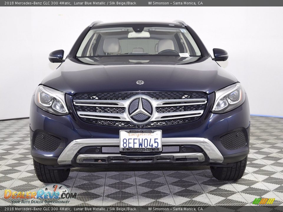 2018 Mercedes-Benz GLC 300 4Matic Lunar Blue Metallic / Silk Beige/Black Photo #8