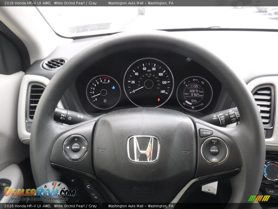 2018 Honda HR-V LX AWD White Orchid Pearl / Gray Photo #19
