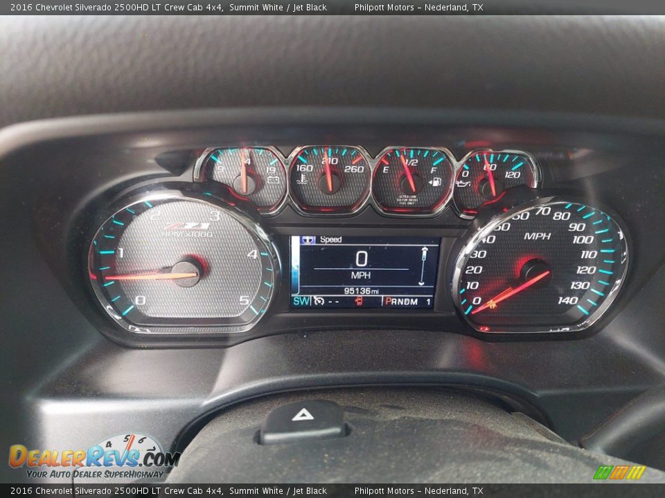 2016 Chevrolet Silverado 2500HD LT Crew Cab 4x4 Gauges Photo #20