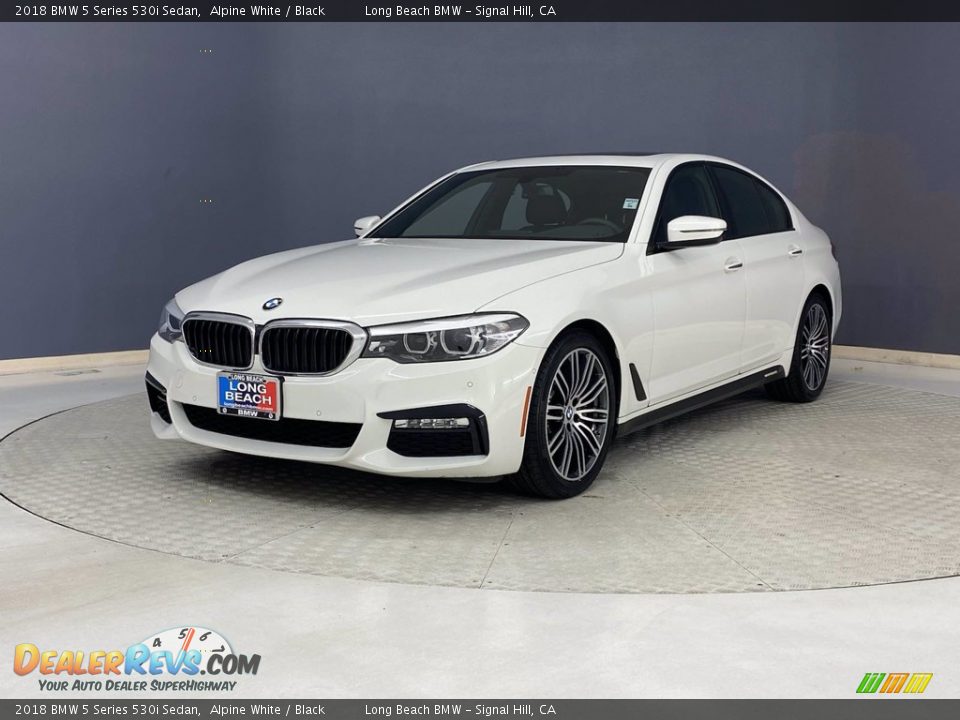 2018 BMW 5 Series 530i Sedan Alpine White / Black Photo #3