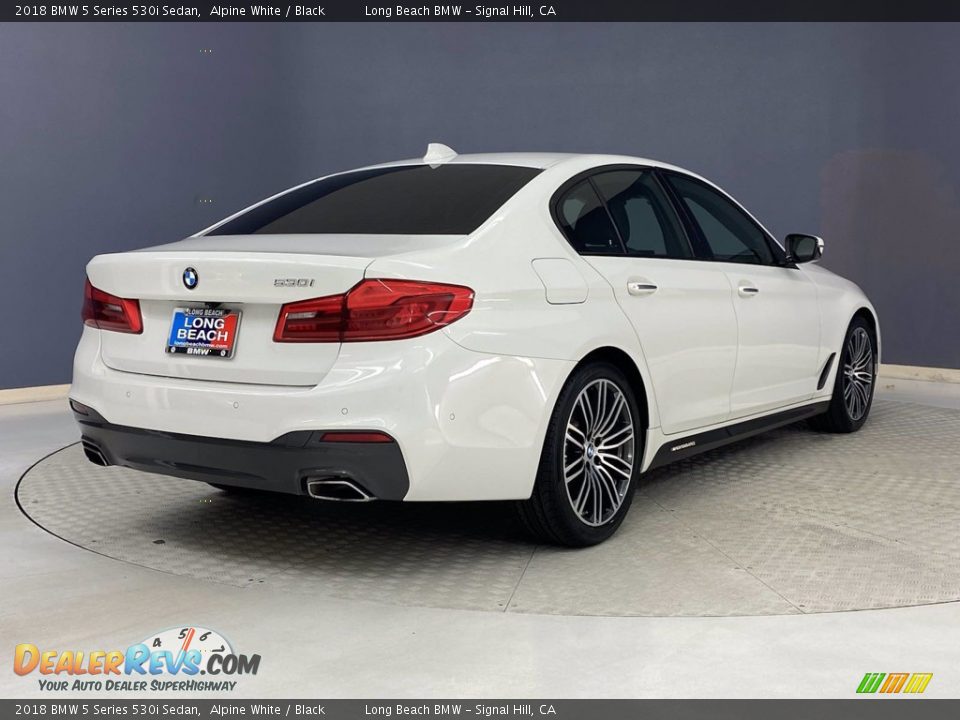 2018 BMW 5 Series 530i Sedan Alpine White / Black Photo #5