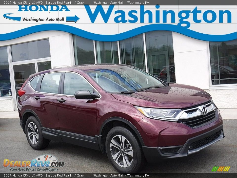 2017 Honda CR-V LX AWD Basque Red Pearl II / Gray Photo #1