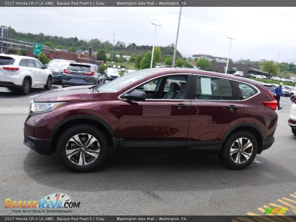 2017 Honda CR-V LX AWD Basque Red Pearl II / Gray Photo #6