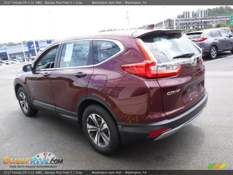 2017 Honda CR-V LX AWD Basque Red Pearl II / Gray Photo #7