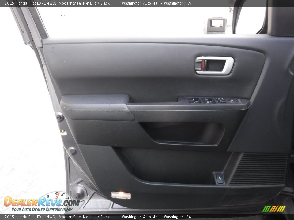 2015 Honda Pilot EX-L 4WD Modern Steel Metallic / Black Photo #11