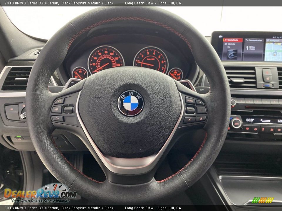 2018 BMW 3 Series 330i Sedan Black Sapphire Metallic / Black Photo #18