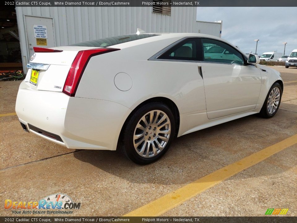 2012 Cadillac CTS Coupe White Diamond Tricoat / Ebony/Cashmere Photo #3