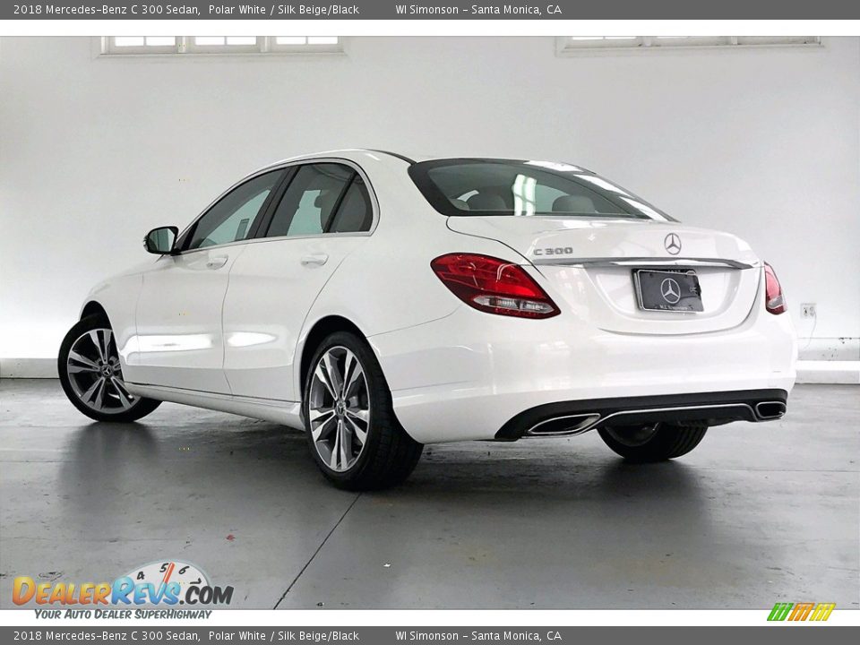 2018 Mercedes-Benz C 300 Sedan Polar White / Silk Beige/Black Photo #10