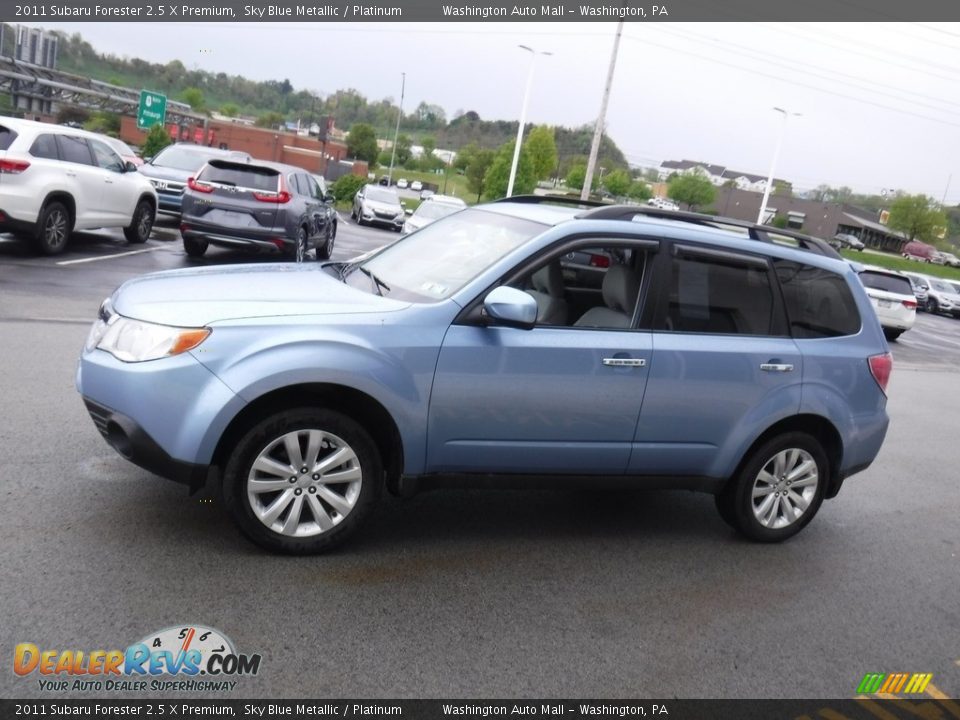 2011 Subaru Forester 2.5 X Premium Sky Blue Metallic / Platinum Photo #7