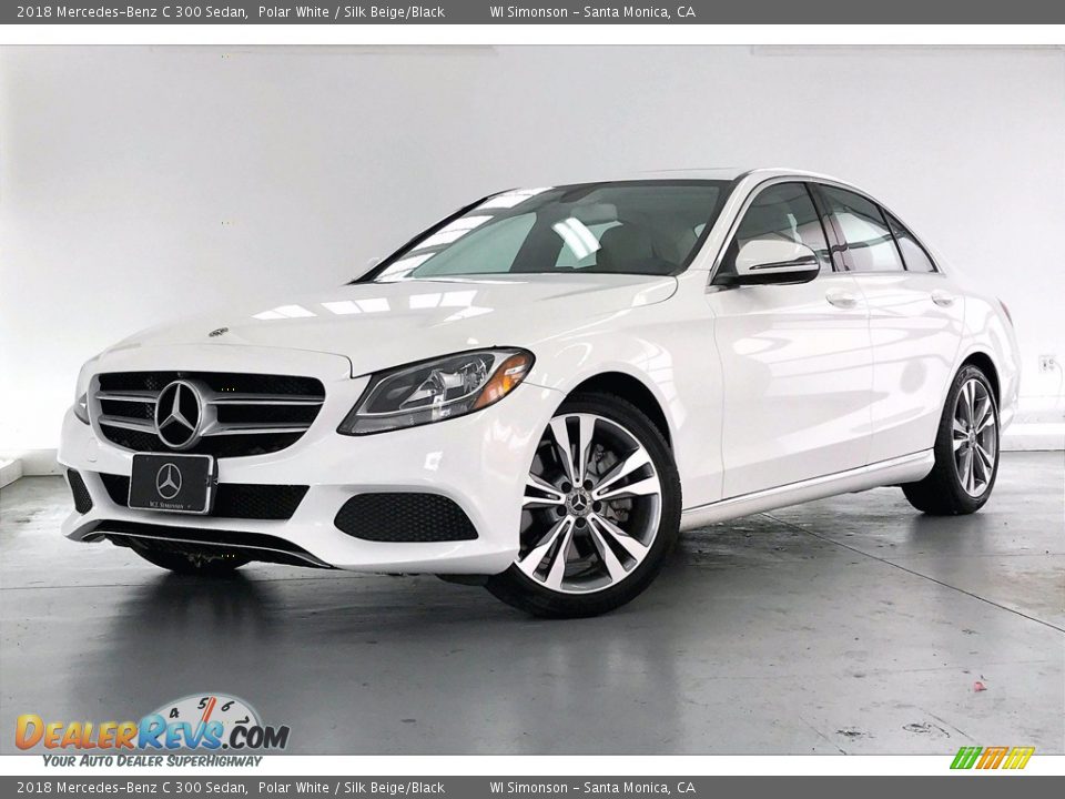 2018 Mercedes-Benz C 300 Sedan Polar White / Silk Beige/Black Photo #12