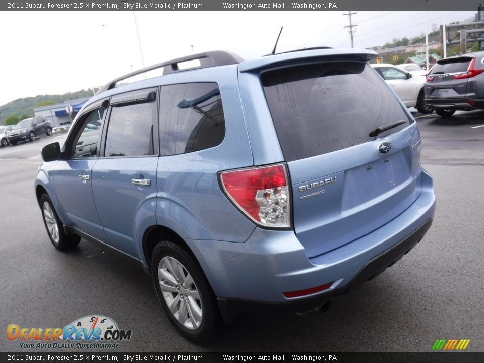 2011 Subaru Forester 2.5 X Premium Sky Blue Metallic / Platinum Photo #8