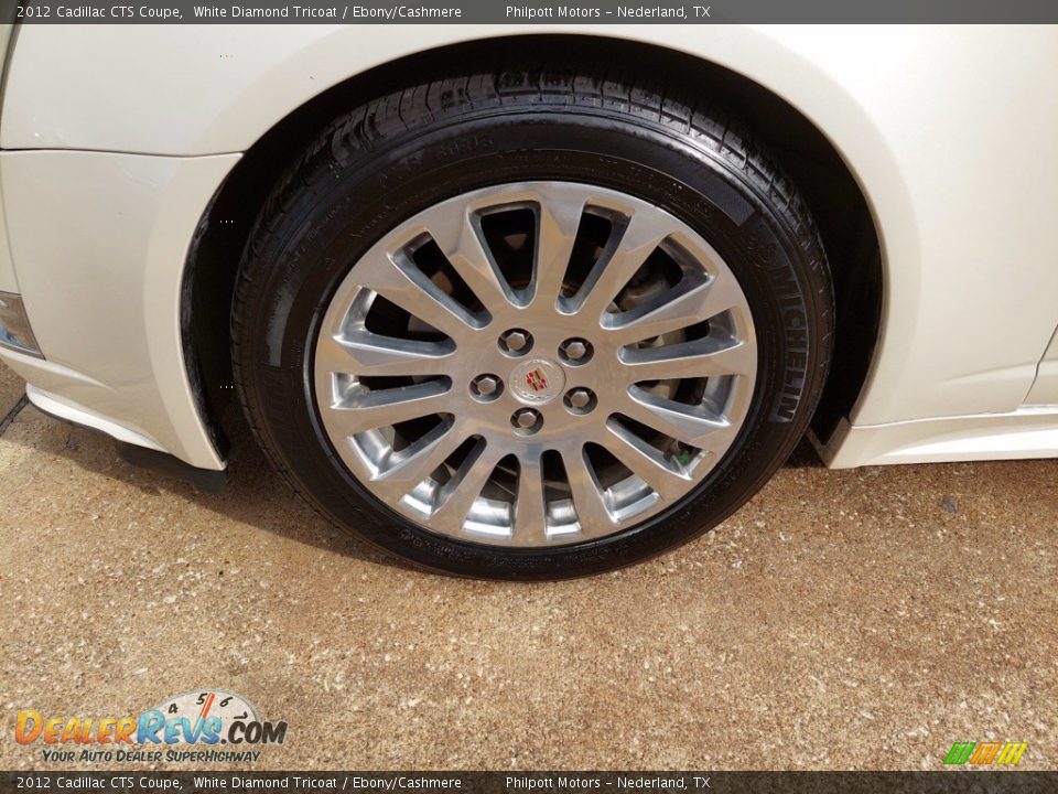 2012 Cadillac CTS Coupe White Diamond Tricoat / Ebony/Cashmere Photo #8