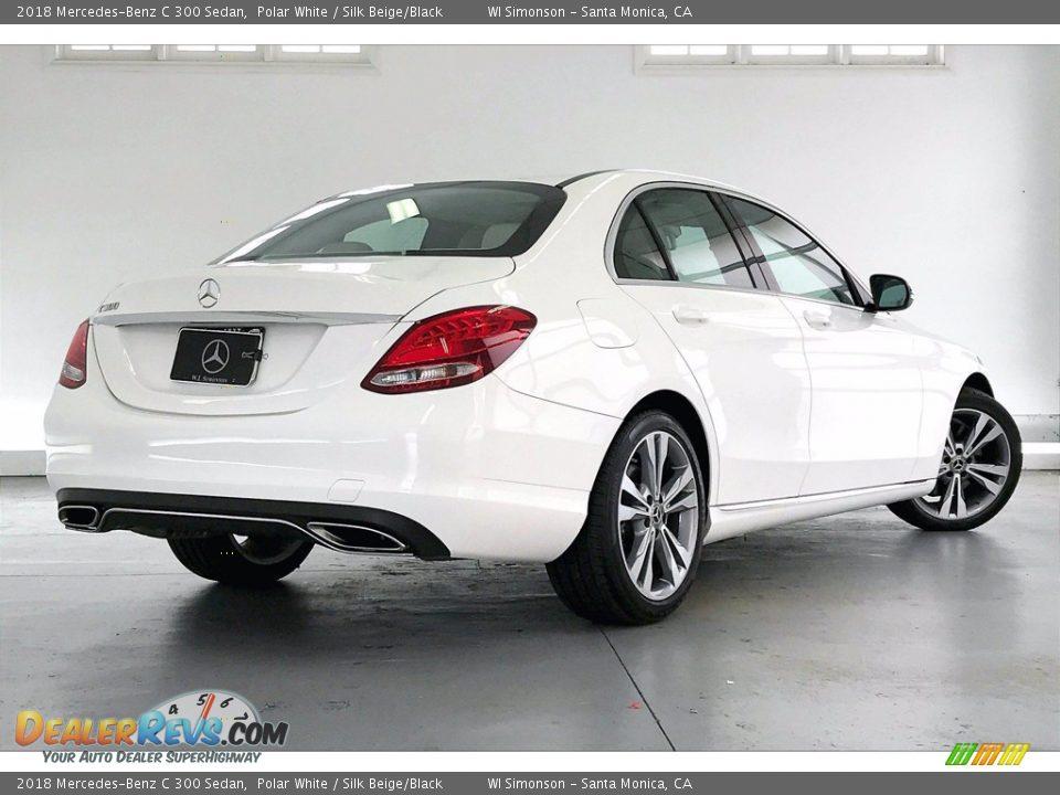 2018 Mercedes-Benz C 300 Sedan Polar White / Silk Beige/Black Photo #13