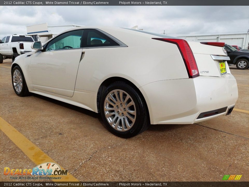 2012 Cadillac CTS Coupe White Diamond Tricoat / Ebony/Cashmere Photo #9