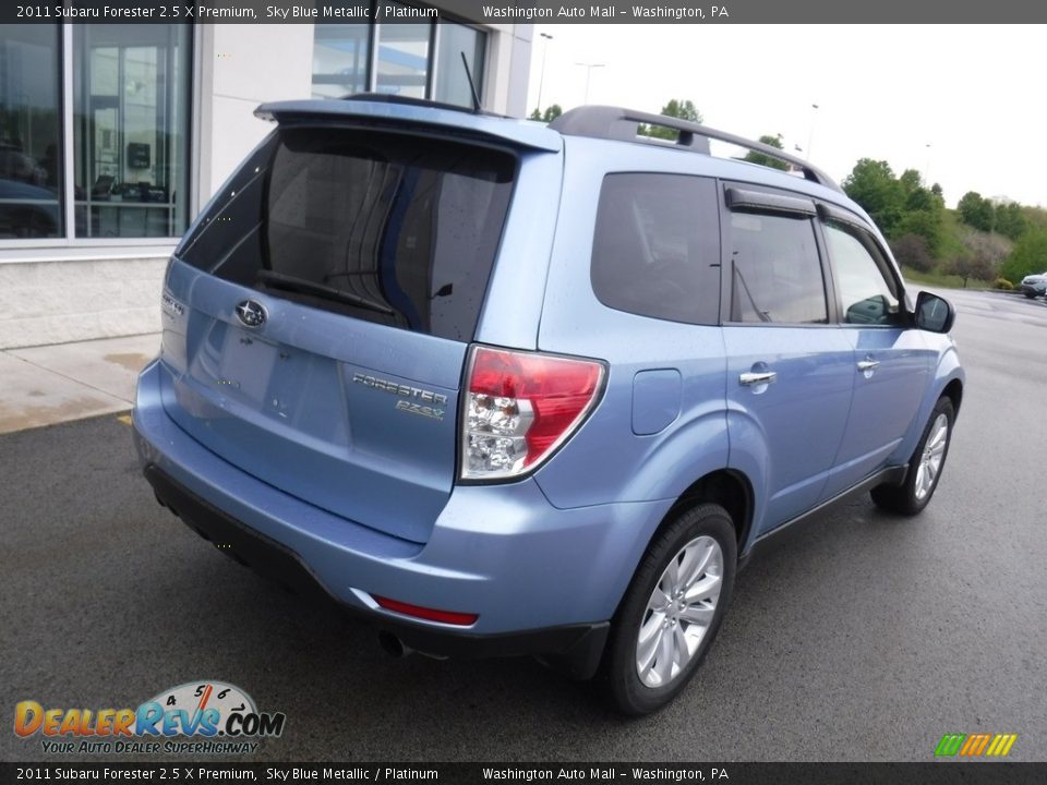 2011 Subaru Forester 2.5 X Premium Sky Blue Metallic / Platinum Photo #10