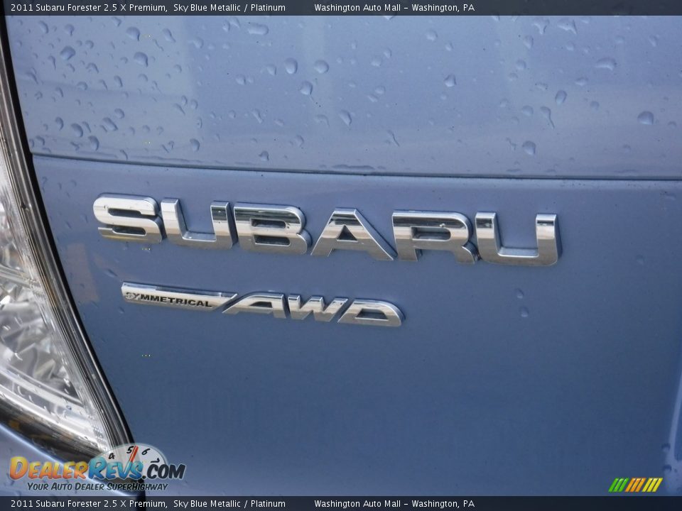 2011 Subaru Forester 2.5 X Premium Sky Blue Metallic / Platinum Photo #11
