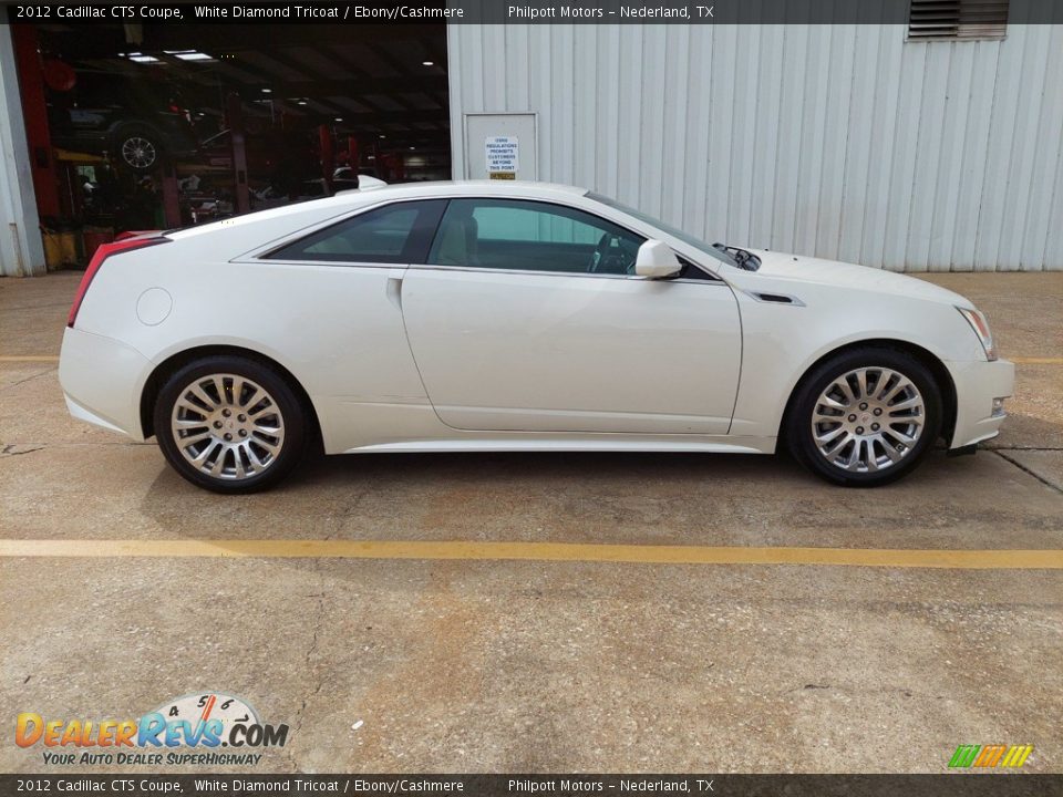 2012 Cadillac CTS Coupe White Diamond Tricoat / Ebony/Cashmere Photo #10