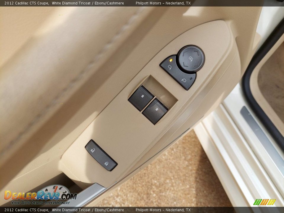 2012 Cadillac CTS Coupe White Diamond Tricoat / Ebony/Cashmere Photo #12