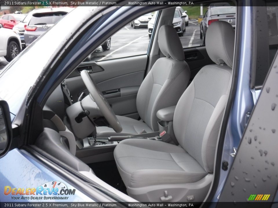 2011 Subaru Forester 2.5 X Premium Sky Blue Metallic / Platinum Photo #16