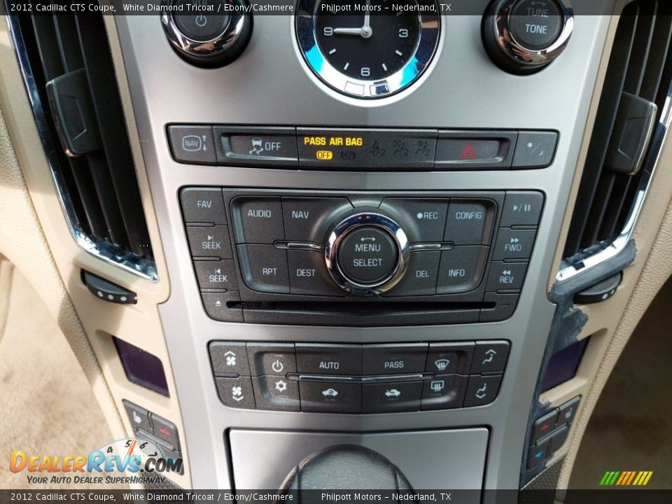2012 Cadillac CTS Coupe White Diamond Tricoat / Ebony/Cashmere Photo #17
