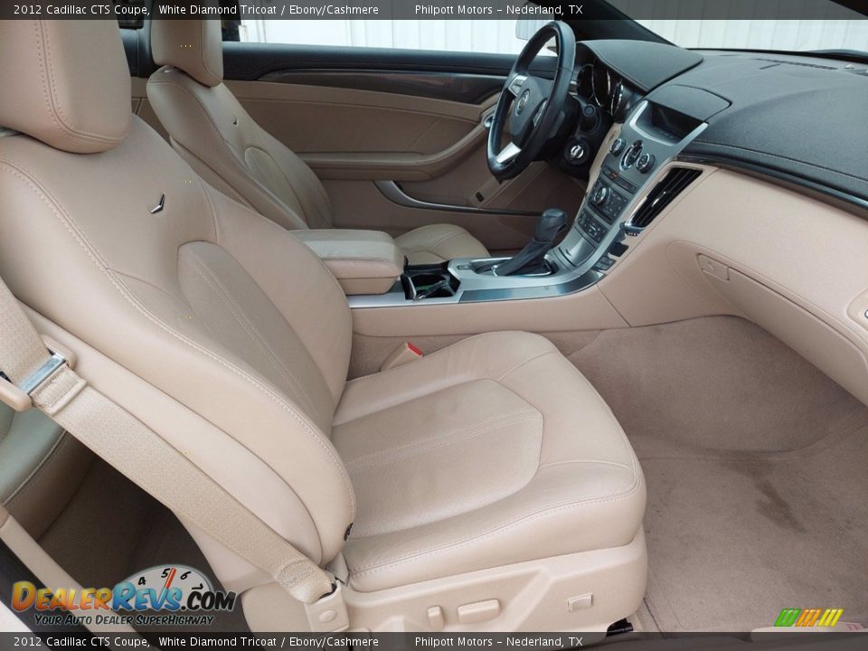 2012 Cadillac CTS Coupe White Diamond Tricoat / Ebony/Cashmere Photo #20