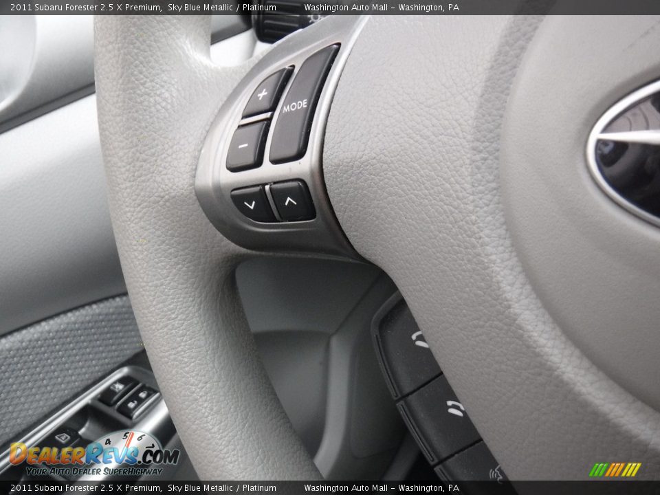 2011 Subaru Forester 2.5 X Premium Sky Blue Metallic / Platinum Photo #23