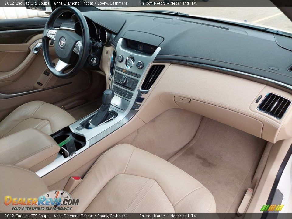 2012 Cadillac CTS Coupe White Diamond Tricoat / Ebony/Cashmere Photo #21